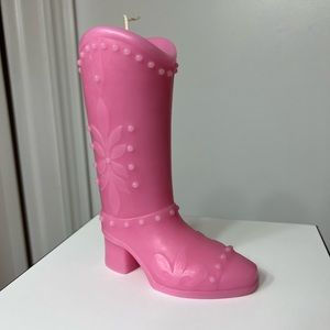 Cowboy Boot Candle - Pink - Handmade 💗🤠😍🎁